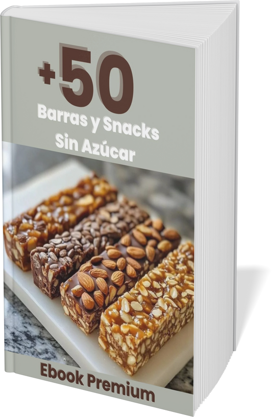 +50 Barras y Snacks Sin Azúcar | Recetas Deliciosas, Saludables y Simples (+Bonos Exclusivos)
